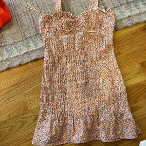 Zara orange mini  dress
